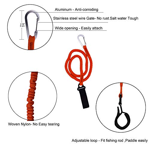YYST Orange Paddle Leash Holder Lanyard - Image 4