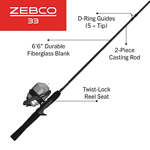 Zebco 33 MAX Spincast Reel And Rod Combo - Image 2