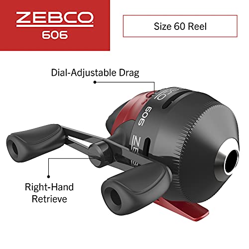 Zebco 606 Spincast Reel And Rod Combo - Image 3
