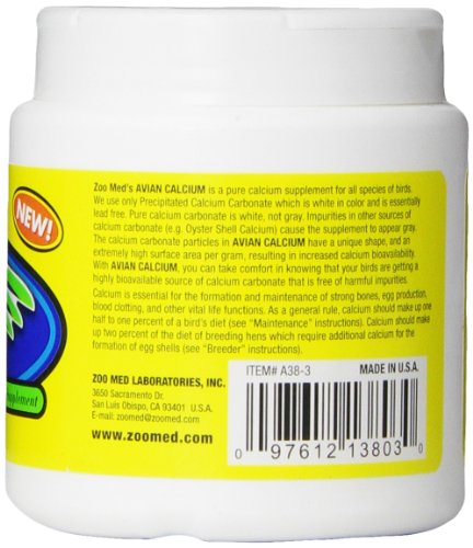 Zoo Med Avian Calcium, 3 Ounce Jar - Image 2