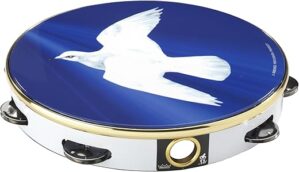 Remo 10-Inch Religious Tambourine – Dove