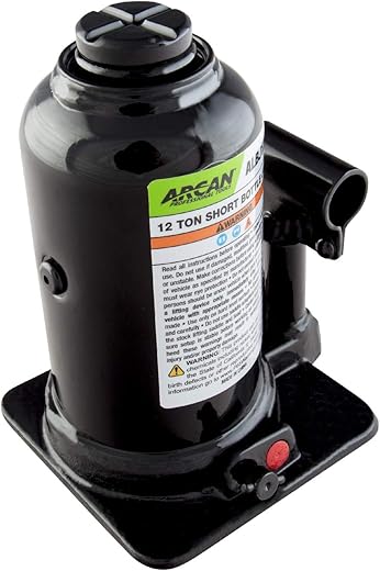 ARCAN 12-Ton Heavy Duty Bottle Jack (ALBJ12)