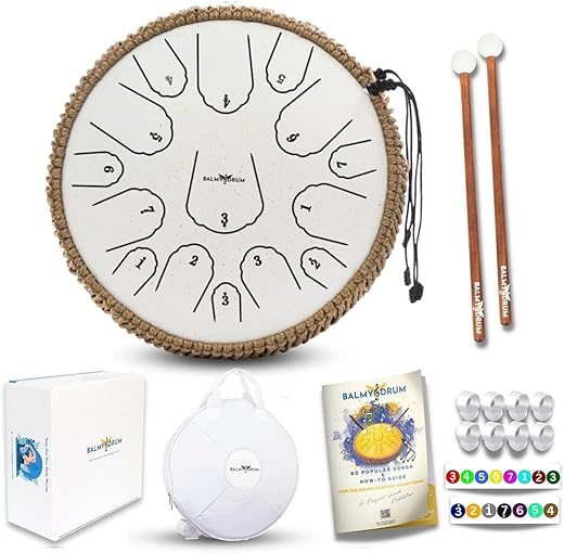 Balmy Drum 15 Note 14 Inch Steel Tongue Drum Set
