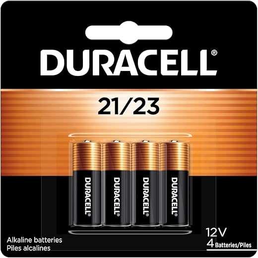 DURACELL 21/23 12V Alkaline Battery, 4 Count