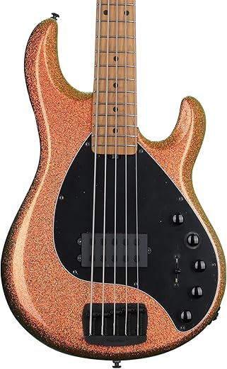 Ernie Ball Music Man 5-String Bass Guitar - Gold Bar