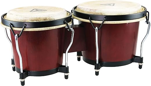 Tycoon Percussion 6 Inch & 7 Inch Mahogany Bongos