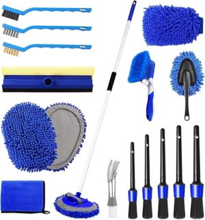 NIKCOSMK 62” Car Wash Brush Kit With Long Handle
