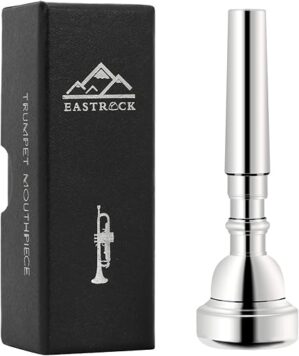 EASTROCK 7C Trumpet Mouthpiece Silver Plated