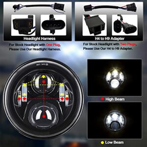 AlyoNed 7 Inch Motorcycle LED Headlight Kit