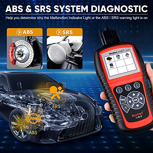 Autel AutoLink AL619 Scanner, ABS SRS Diagnostic Tool - Image 3