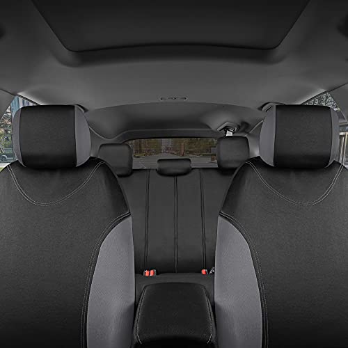 BDK UltraSleek Gray Two-Tone Car Seat Covers - Image 3