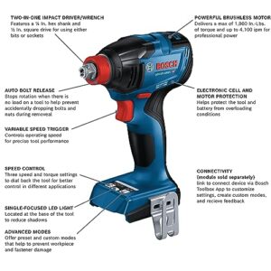 Bosch GDX18V-1860CN 18V Two-In-One Impact Driver