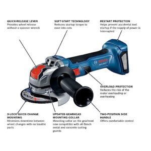 Bosch GWX18V-8N 18V X-LOCK Brushless Angle Grinder