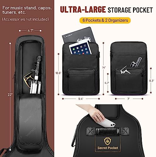 CAHAYA Acoustic Guitar Bag Thick Padding 40 41 Inch - Image 5