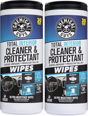 Chemical Guys Canister Wipes – Total Interior Cleaner (60 Ct)