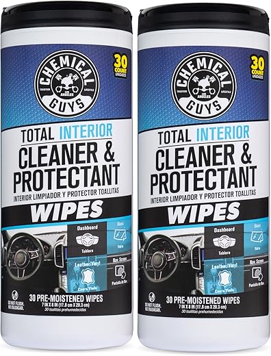 Chemical Guys Canister Wipes - Total Interior Cleaner (60 Ct)