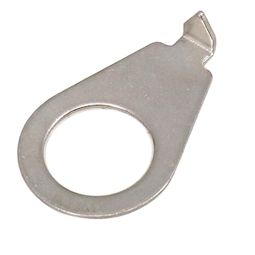 CCeCCe 4 Pack 3/8" Guitar Knobs Pointer Indicator Plates Silver Guitar Control Knob Position Pointers 9.7MM Diameter Washers For Gibson LP Les Paul Electric Guitar Parts (Chrome Nickel) - Image 2