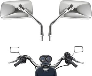 Rawsomes Chrome Motorcycle Universal Handlebar Mirrors