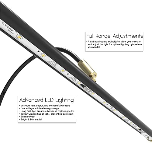 Cocoweb Adjustable Grand Piano Lamp - Black GPLED19D - Image 4