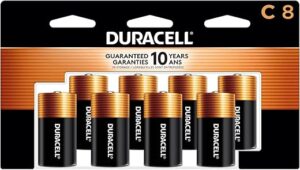 DURACELL Coppertop C Batteries, 8 Count Pack