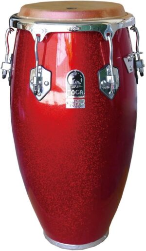 Toca Custom Deluxe Fiberglass Conga – Red