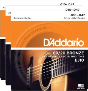 D’Addario D’Addario EJ10 Bronze Acoustic Strings