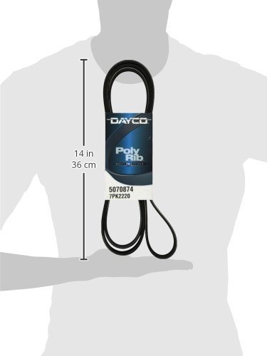 Dayco Serpentine Belt 5070874, Black - Image 3