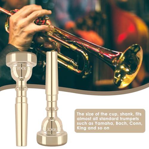 EASTROCK 5C Gold Plated Trumpet Mouthpiece - Image 3