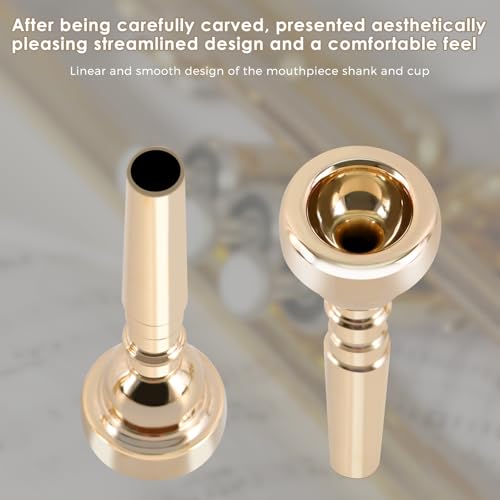 EASTROCK 5C Gold Plated Trumpet Mouthpiece - Image 5