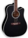 Takamine EF341DX Dreadnought Acoustic-Electric Guitar – Black