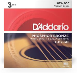D’Addario EJ17-3D Phosphor Bronze 13-56, Medium
