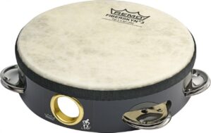 Remo Fiberskyn Tambourine – Quadura Black, 6