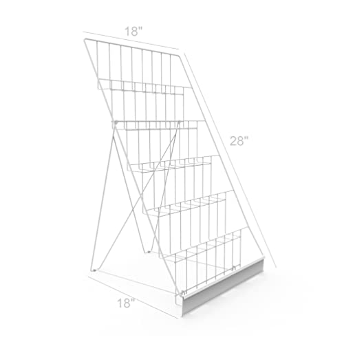 FixtureDisplays FixtureDisplays® 18" W Tabletop Literature Organizer For Magazines & Brochures - Image 4