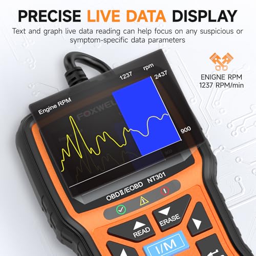 FOXWELL NT301 OBD2 Scanner Diagnostic Tool - Image 4