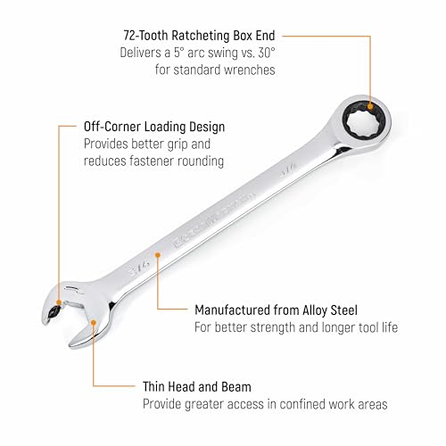GEARWRENCH 20 Piece Ratcheting Combination Wrench 35720A-02 - Image 2