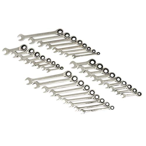 GEARWRENCH 34 Pc. Standard & Stubby Ratcheting Wrench Set - 85034 - Image 3