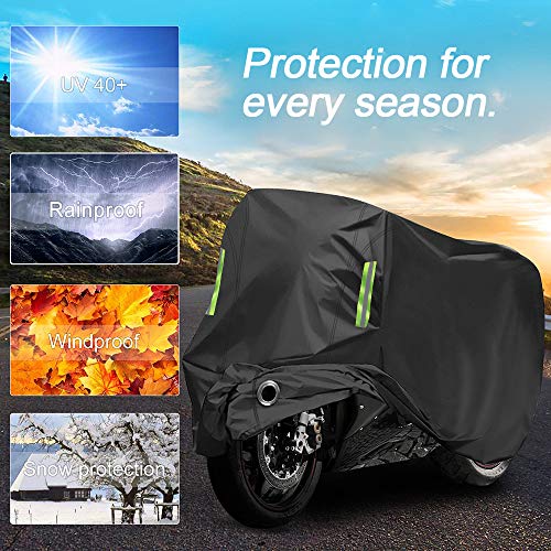 Gutupet Motorcycle Cover Weatherproof Outdoor Protection - Image 2