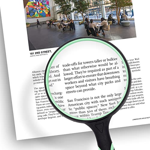 GYANDULY Large Magnifying Glass 10X Handheld Reading Magnifier - Image 3