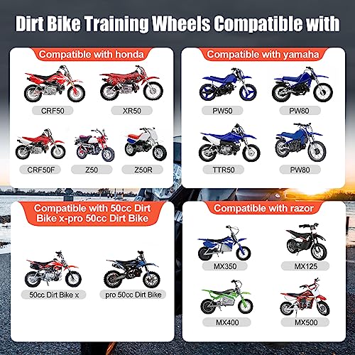 Harsire Compatible Dirt Bike Training Wheels 50cc - Image 2