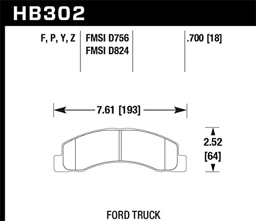 Hawk HB302Y.700 LTS Brake Pad - Image 3