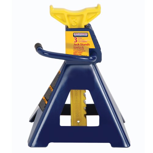 Hein-Werner HW93503 Blue/Yellow Jack Stand - 3 Ton - Image 2