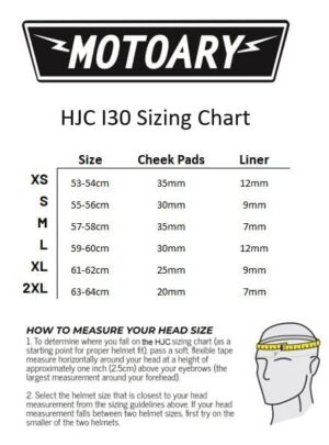HJC I30 Vicom Street Motorcycle Helmet – Large