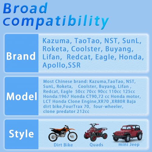 HOOAI PZ20 Carburetor For 50cc-125cc ATV - Image 5