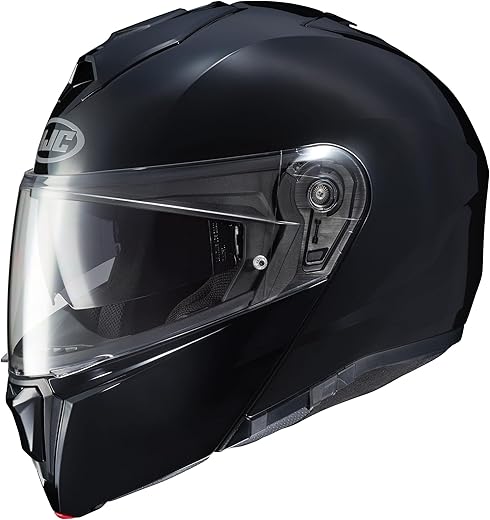 HJC i90 Modular Electric Snowmobile Helmet Black Large
