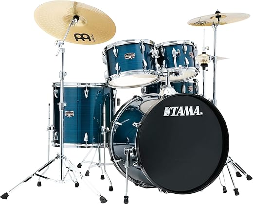 Tama Imperialstar 5-Piece Drum Set - Hairline Blue