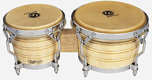 Latin Percussion Bongo Drum LP201A-3, Natural/Chrome - Image 3
