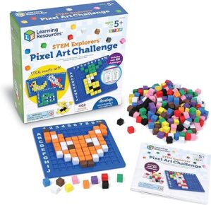 Learning Resources Learning Resources STEM Explorers Pixel Art Challenge by Author’s Name