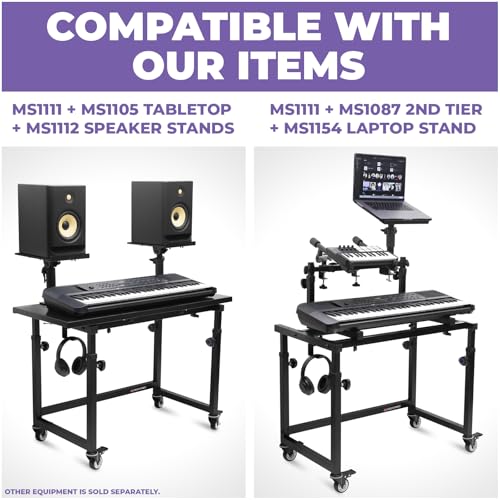 Liquid Stands Keyboard Stand Music Studio Desk - Image 3