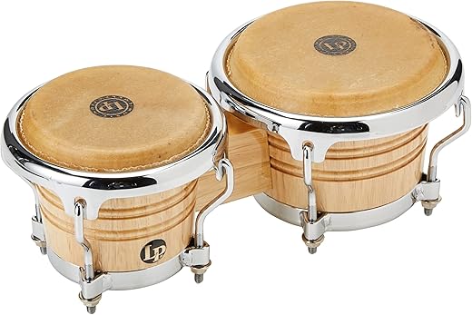 LP LATIN PERCUSSION LPM199-AW Mini Tunable Wood Bongos