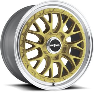Rotiform LSR Gold Wheel, Painted Finish, 19×8.5 Inches